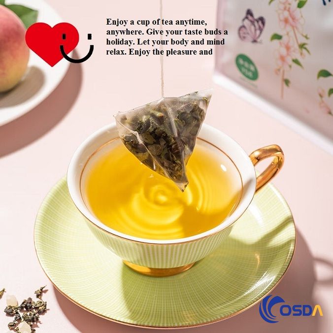 Enjoy the peach oolong tea