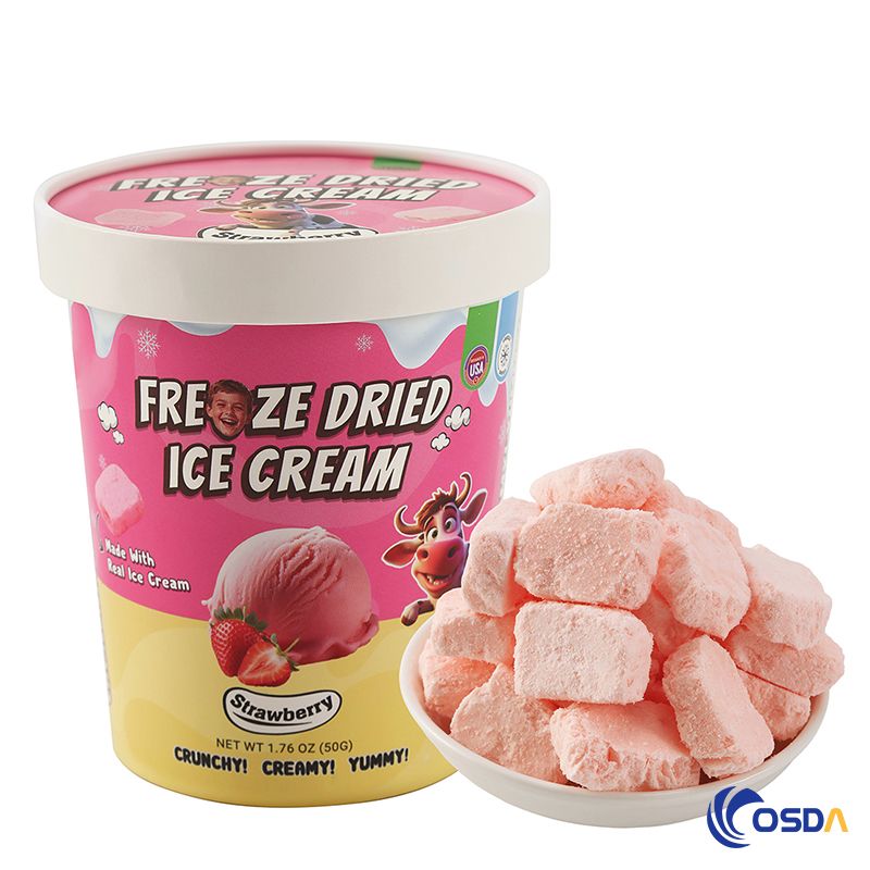 Strawberry Feeze Dried Ice Cream