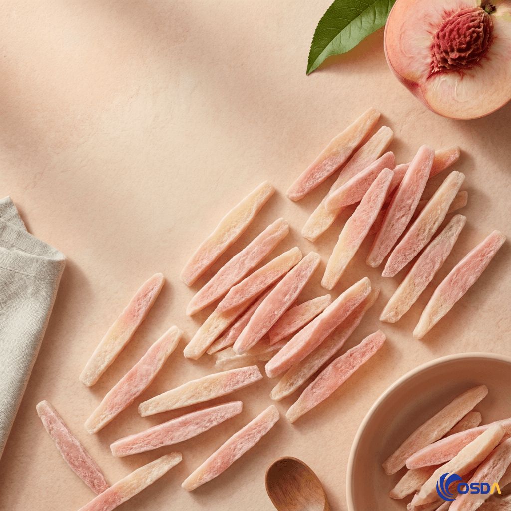 freeze dried peach fruit