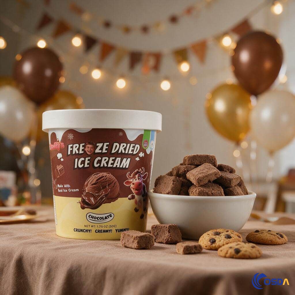 freeze dried chocolate ice cream