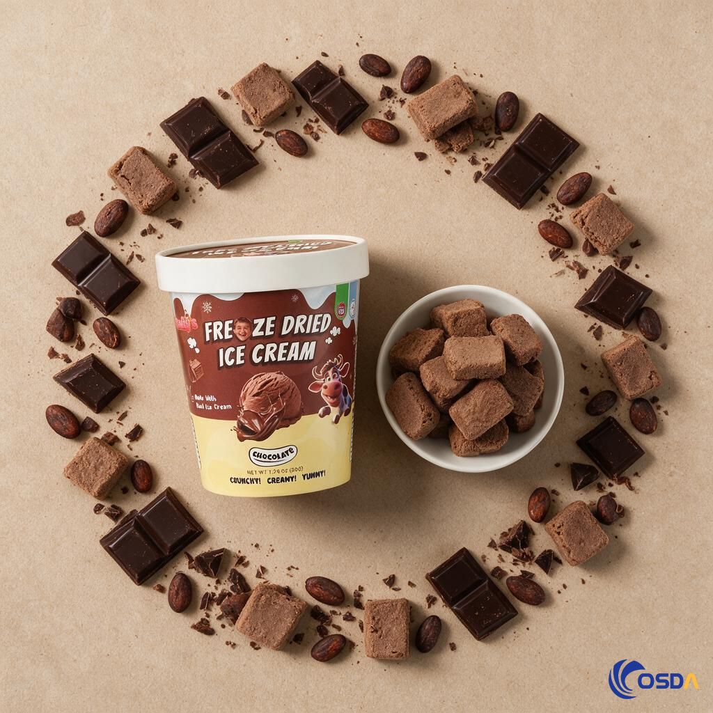 freeze dried chocolate ice cream
