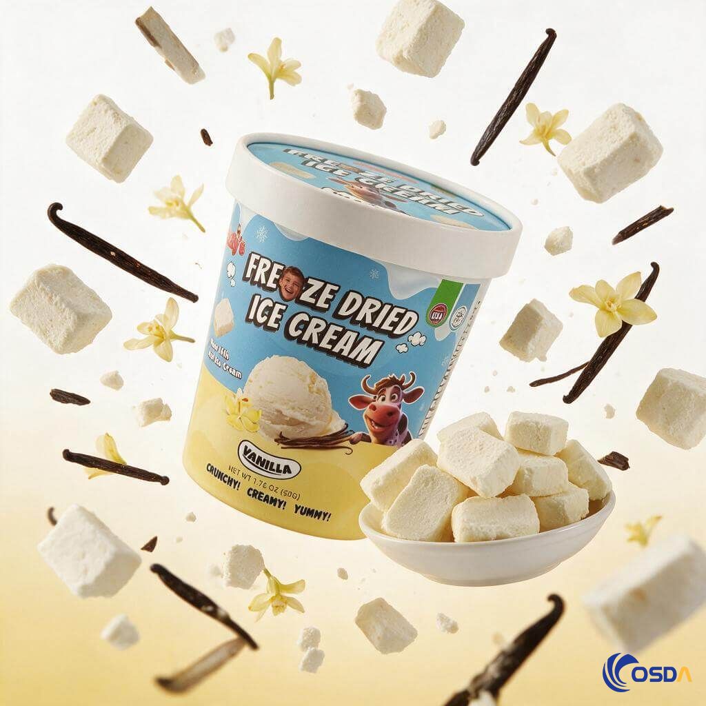 freeze dried vanilla ice cream