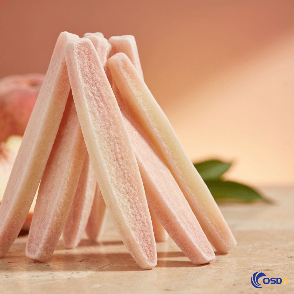 freeze dried peach snack